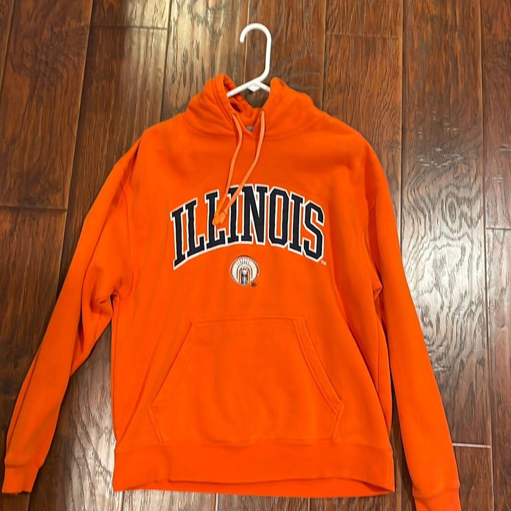 Fighting Illini Chief Hooded Sweatshirt - U of I Hoodie - Illinois Hoodie